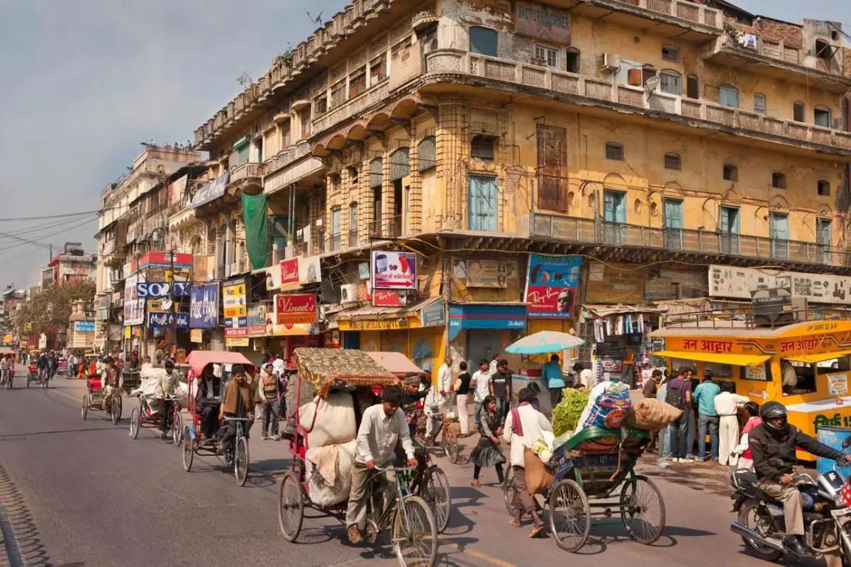 Vista panorámica del norte de India