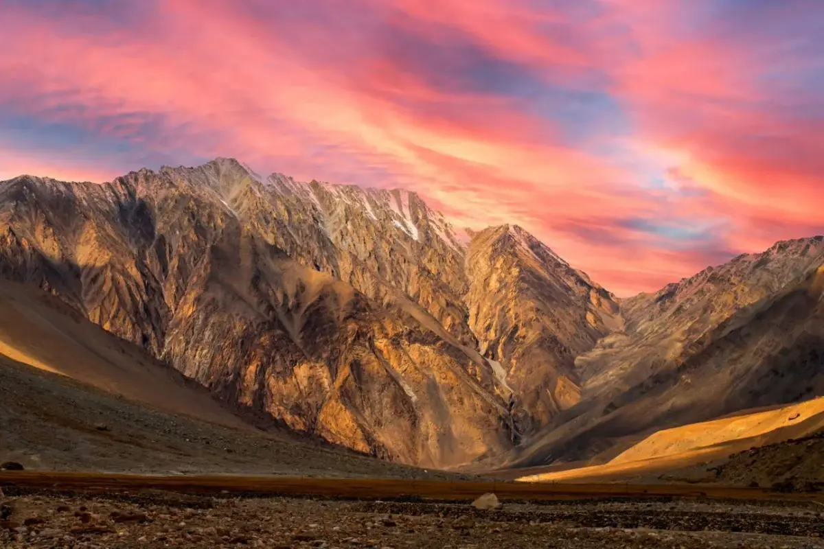 Paso de montaña hacia Ladakh